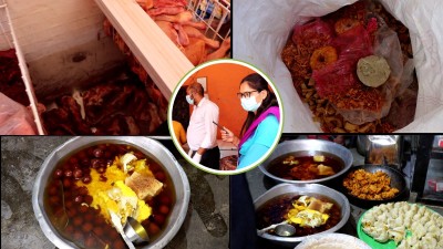  कागेश्वरी मनोहरामा बजार अनुगमन तीव्र, म्याद गुज्रेका अखाद्य वस्तु नष्ट 
